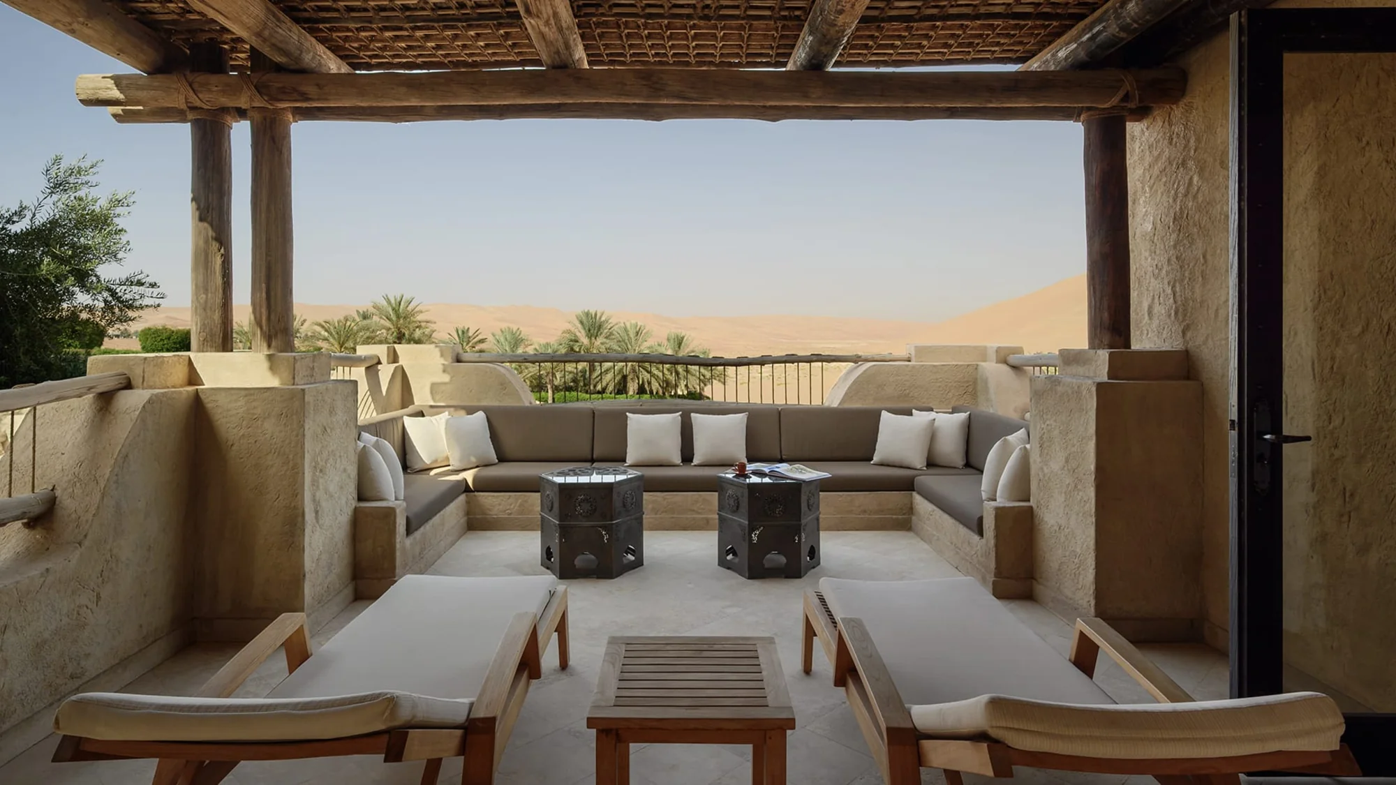 Deluxe terrace room with desert views.