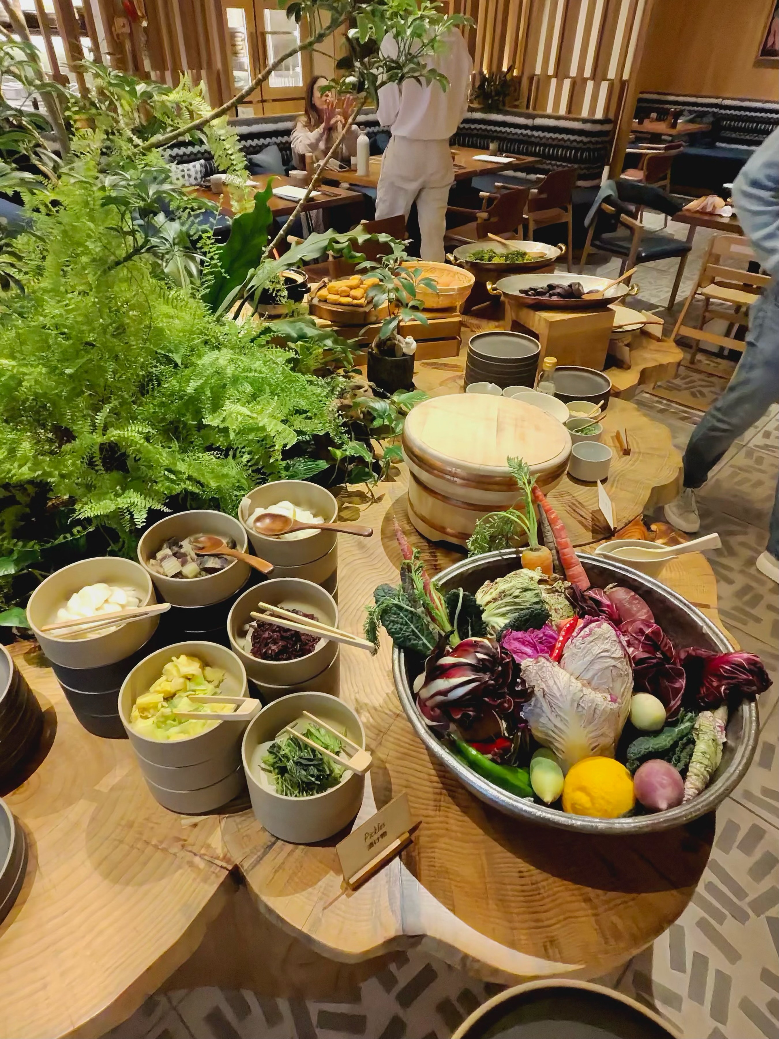 Six Senses Kyoto breakfast buffet with organic local ingredients