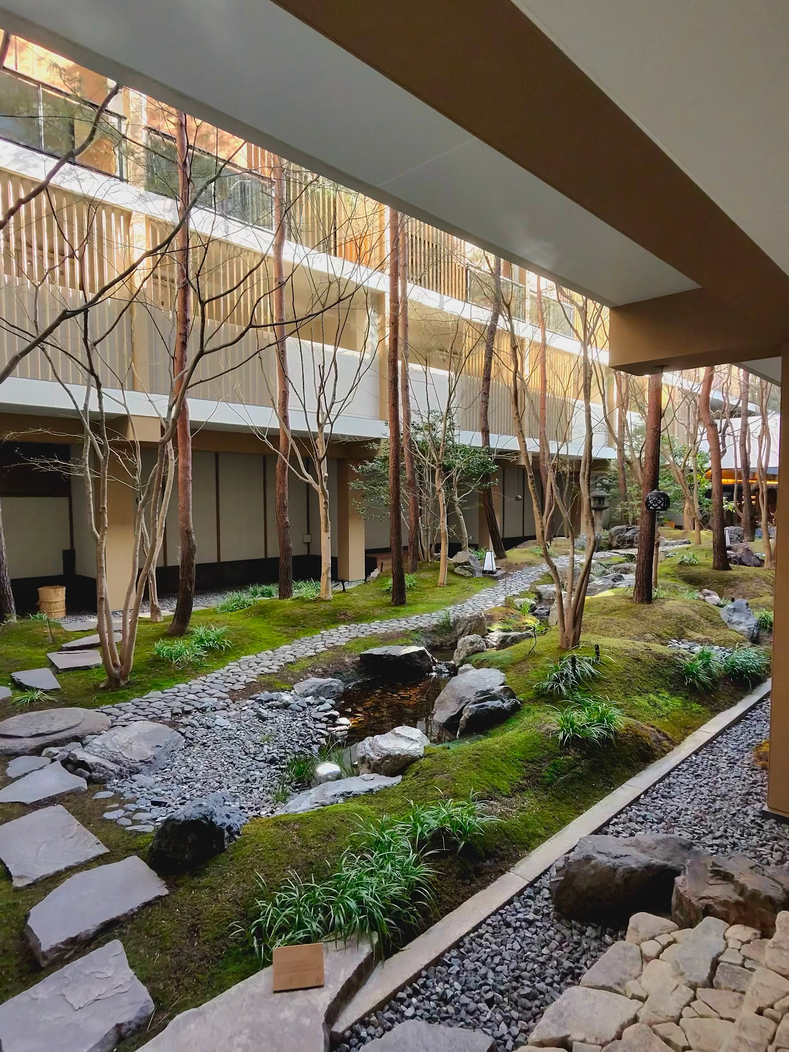 The garden at Six Senses Kyoto.