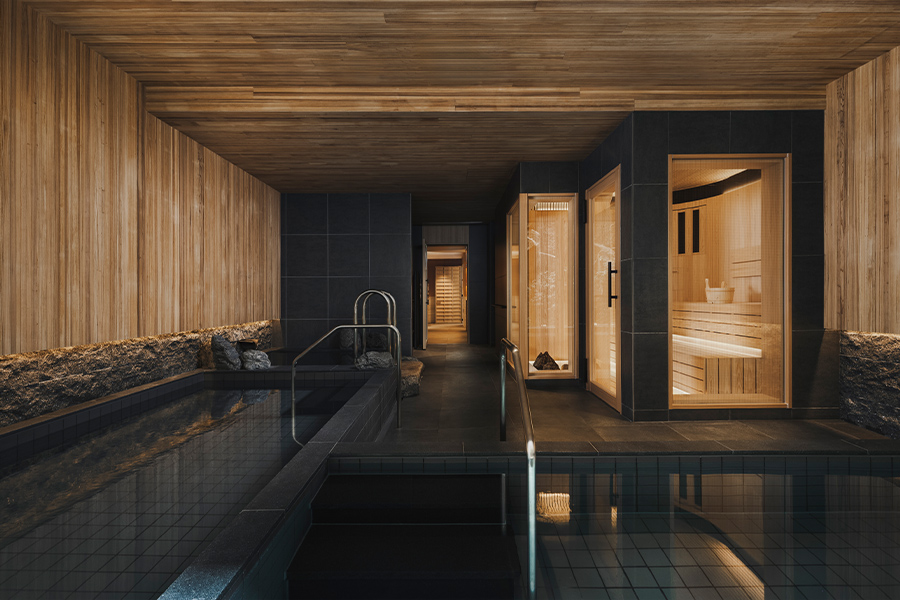 Six Senses Kyoto spa with traditional onsen bathing and modern biohacking equipment.